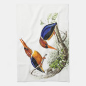 Eisvogel-Vogel-Tiertier-Teich-Geschirrtuch Geschirrtuch (Vertikal)