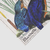 Eisvogel-Vögelcattail-Iris-Blumen-Seidenpapier Seidenpapier (Detail)