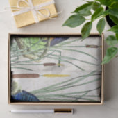 Eisvogel-Vogelcattail-Teich-Tier-Seidenpapier Seidenpapier (Geschenk)