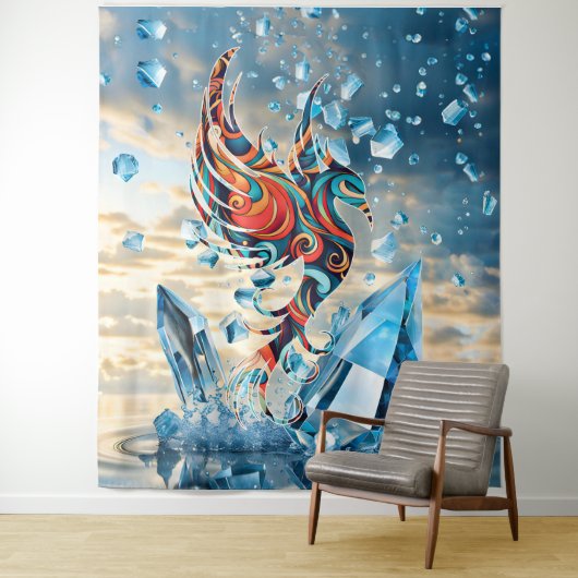Eisvogel Wandteppich (Beispiel)