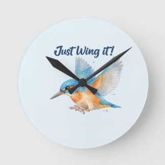 Eisvogel Wanduhr