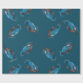 Eisvogelmuster bywhacky geschenkpapier (Flach)