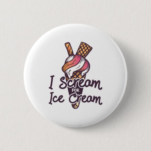 Eiswaffel Button (Vorderseite)