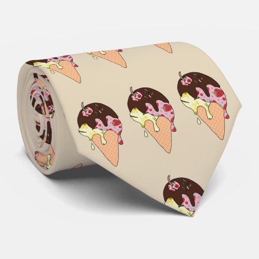 Eiswaffel Krawatte (Gerollt)