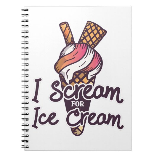 Eiswaffel Notizblock (Vorderseite)
