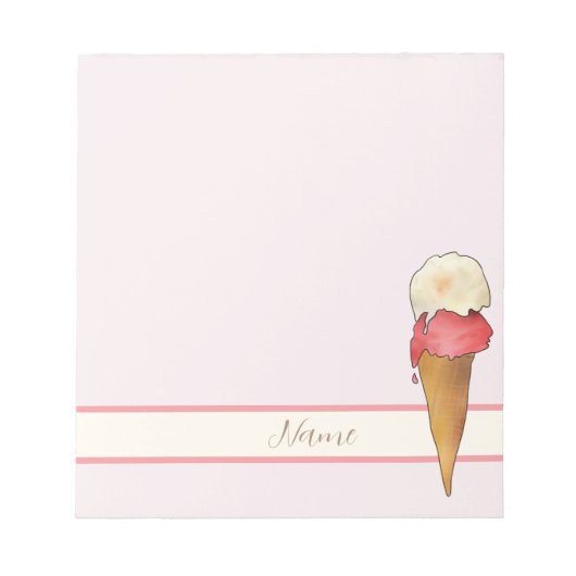 Eiswaffel Notizblock (Vorderseite)