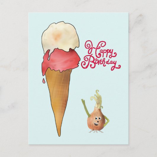 Eiswaffel Postkarte (Vorderseite)