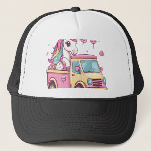 Eiswagen-Einhorn (1) Truckerkappe