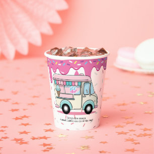Eiswagen-Schaufel-Streusel-Baby-Party Pappbecher