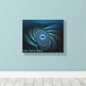 Eiswale-Fraktal Leinwanddruck (Insitu (Holzboden))