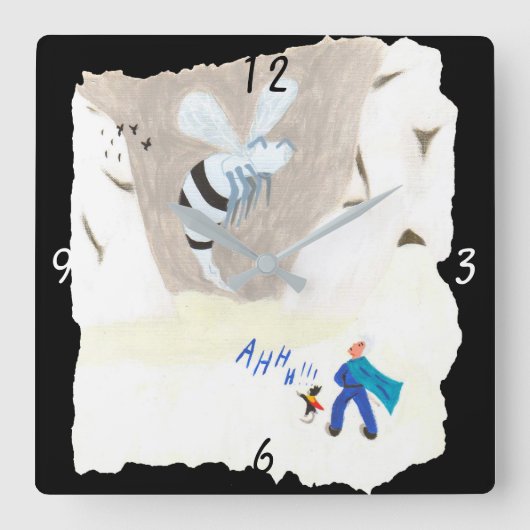 Eiswaschberg Quadratische Wanduhr (Vorderseite)