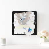 Eiswaschberg Quadratische Wanduhr (Zuhause)