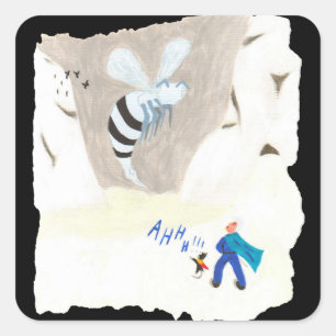 Eiswaschberg Quadratischer Aufkleber