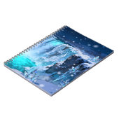 Eiswasserfall Spiralblock Notizblock (Linke Seite)