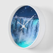 Eiswasserfall-Wanduhr Uhr (Winkel)