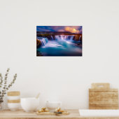 Eiswasserfallposter Poster (Küche)