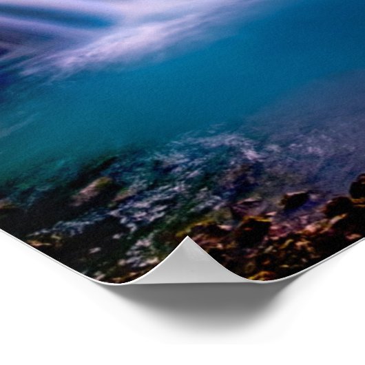 Eiswasserfallposter Poster (Ecke)