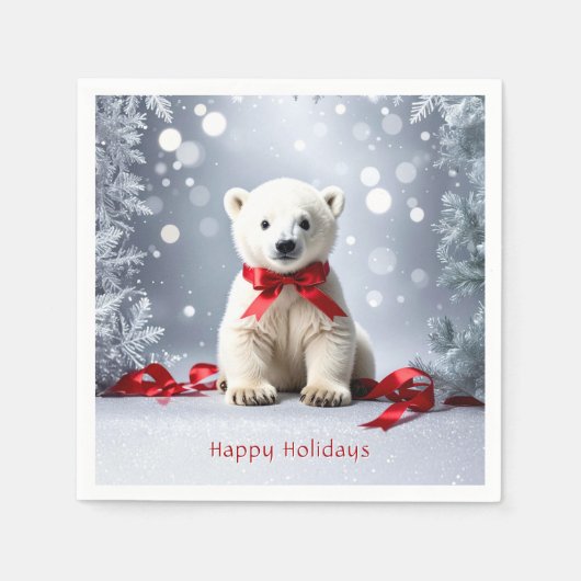 Eisweihnachtsfeiertagsserviette Serviette (Vorderseite)