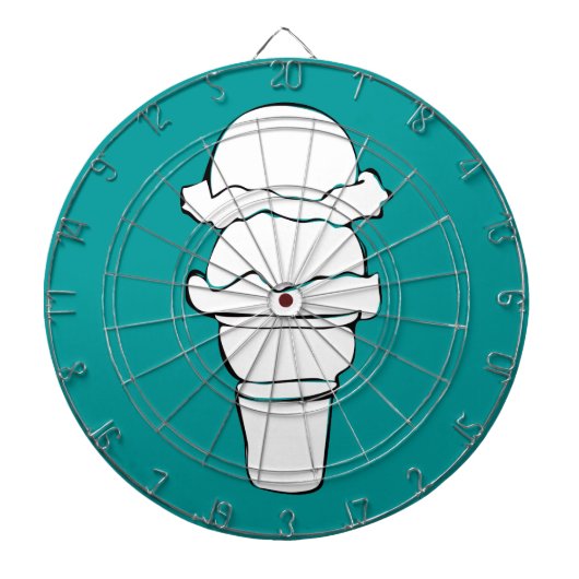 Eiswürfel Dartscheibe (vorne)