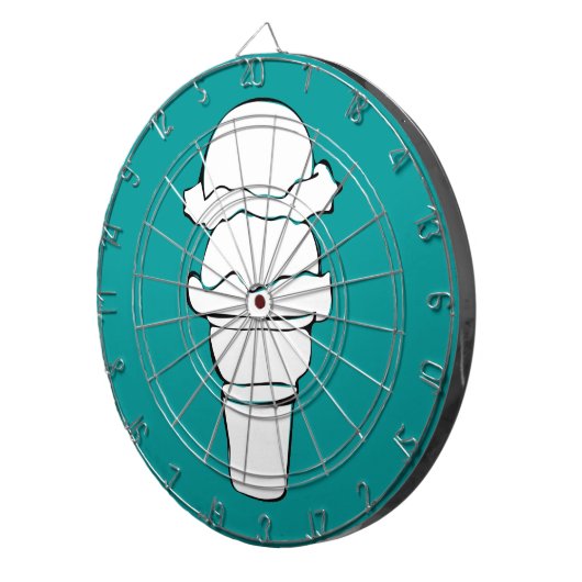 Eiswürfel Dartscheibe (Vorderseite rechts)