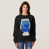 Eiswürfel Erde Ozean Sweatshirt (Vorne ganz)