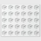 Eiswürfel Geschenkpapier (Flach)