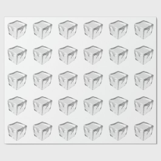 Eiswürfel Geschenkpapier (Flach)