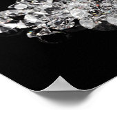 Eiswürfel in Diamanten schmelzen Poster (Ecke)