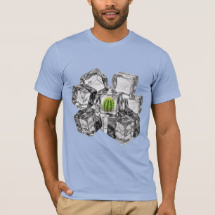 Eiswürfel-Kaktus-Shirt Wüsten-Kühl-Tee T-Shirt