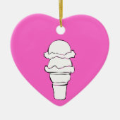 Eiswürfel Keramik Ornament (Vorne)