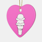 Eiswürfel Keramik Ornament (Links)