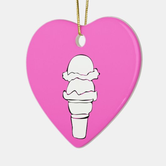 Eiswürfel Keramik Ornament (Links)