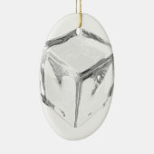 Eiswürfel Keramik Ornament (Rechts)