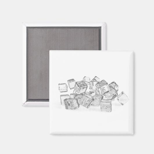 Eiswürfel Magnet (Vorderseite/Rückseite)
