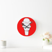 Eiswürfel Runde Wanduhr (Zuhause)