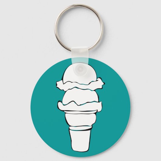 Eiswürfel Schlüsselanhänger (Vorderseite)