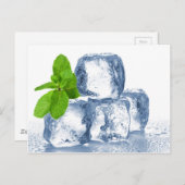 Eiswürfel selbst cool postkarte (Vorne/Hinten)