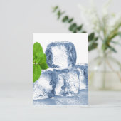 Eiswürfel selbst cool postkarte (Stehend Vorderseite)