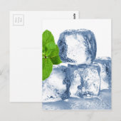 Eiswürfel selbst cool postkarte (Vorne/Hinten)