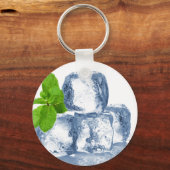 Eiswürfel selbst cool schlüsselanhänger (Vorderseite)