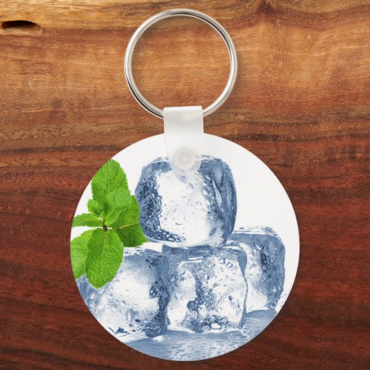 Eiswürfel selbst cool schlüsselanhänger (Vorderseite)