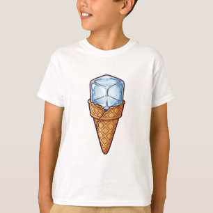 Eiswürfel-Waffel-Kegel-Kühle-Behandlung Kinder T-Shirt