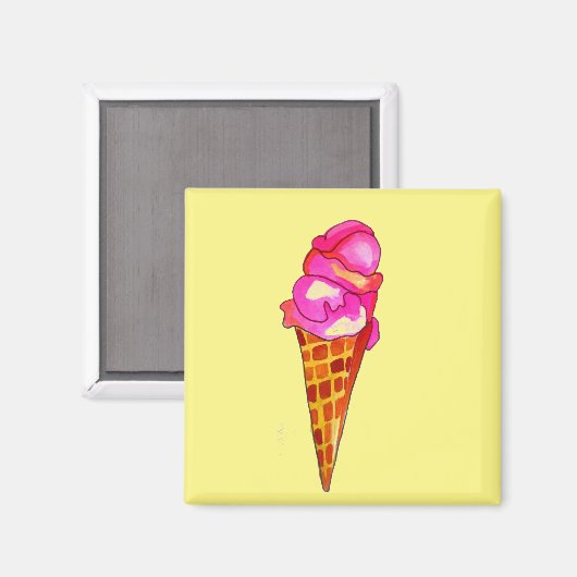 Eiswürfelgelat niedliche Küche Magnet (Vorderseite/Rückseite)