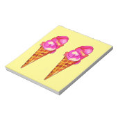 Eiswürfelgelat niedliche Küche Notizblock (Rotiert)