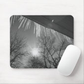 Eiszapfen auf Dach und Sonne Mousepad (Mit Mouse)