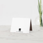 Eiszapfen Browns schickes Feiertagskarte (Rückseite)