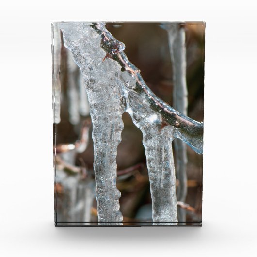 Eiszapfen Foto Block (Vorderseite)