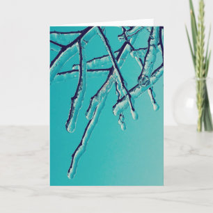 Eiszapfenäste Feiertagskarte