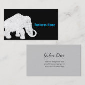 Eiszeit-blaues Kristallmammut Visitenkarte (Vorne/Hinten)