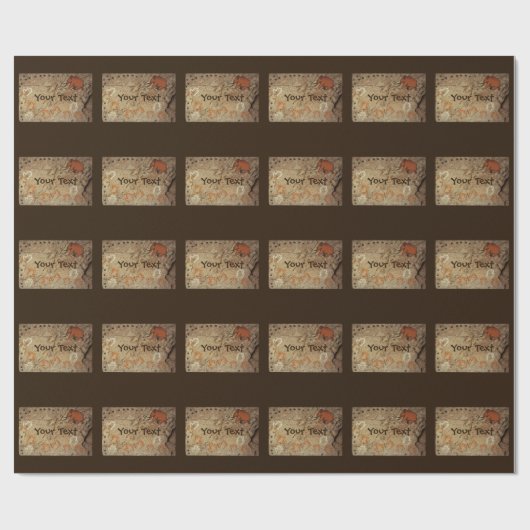 Eiszeit Höhle Kunst Geschenkpapier (Flach)